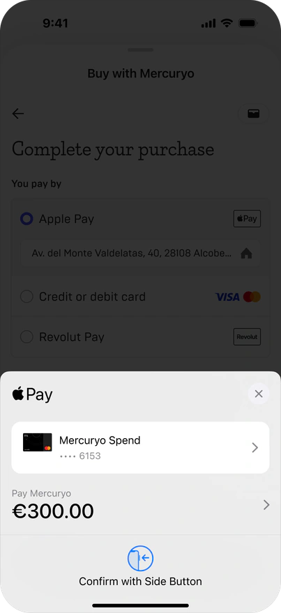 Apple Pay screen